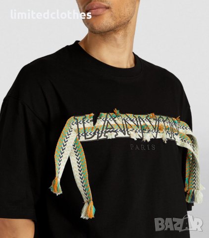 LANVIN Curb Lace Logo Мъжка Тениска size L и XXL