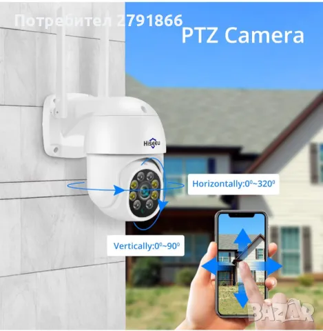 Hiseeu 5MP HD безжична система 4 камери,10-канален NVR,1TB вграден твърд диск, снимка 5 - Комплекти за видеонаблюдение - 49790327