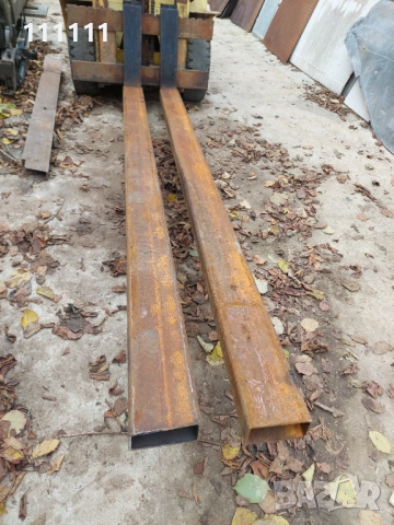 Удължения за вилици на мотокар 3 м. Дължина , снимка 2 - Индустриална техника - 52582329