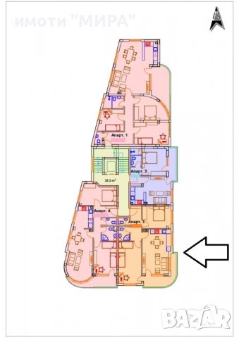 ТРИСТАЕН АПАРТАМЕНТ в кв. Македонски - ново строителство, снимка 3 - Апартаменти - 39443581