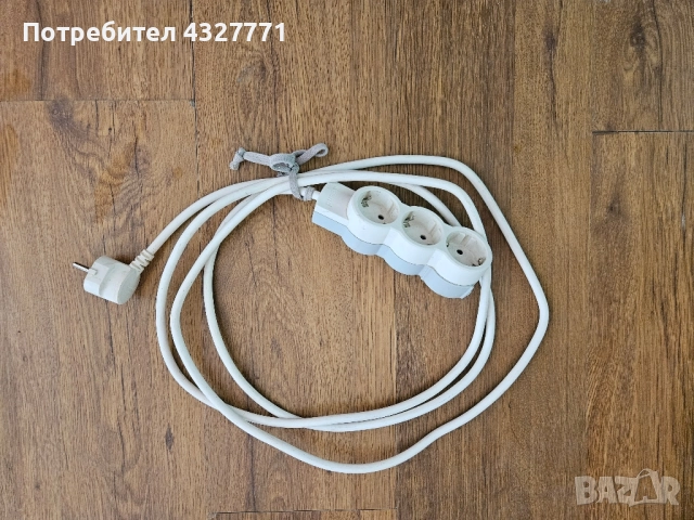 Кабел удължител 5м, разклонител 7м, 3м, 2м, двоен троен петорен, цена за всеки, снимка 4 - Други стоки за дома - 52516531