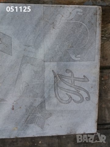 мраморна масивна плоча, ръчно дялана с фигура , снимка 18 - Антикварни и старинни предмети - 37332340