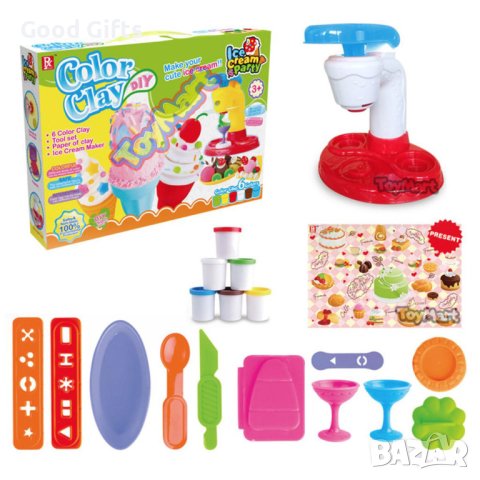 Фабрика от пластилин - Машина за сладолед, снимка 3 - Образователни игри - 42311593