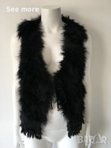 Елек от щраусови пера размер S/M