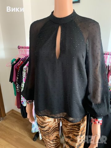 Черна риза размер S, снимка 2 - Ризи - 40660467