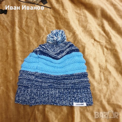 Оригинална зимна шапка  на Swissski, снимка 6 - Шапки - 39595432