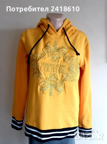 Versace Jeans Couture Embroidered Hoodie Womens Size 38S - M  ОРИГИНАЛ! Дамски Суичър!, снимка 11 - Суичъри - 54236206