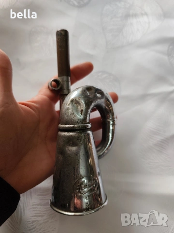 Винтидж рядък метален сигнален клаксон Häckel, снимка 4 - Антикварни и старинни предмети - 54144203