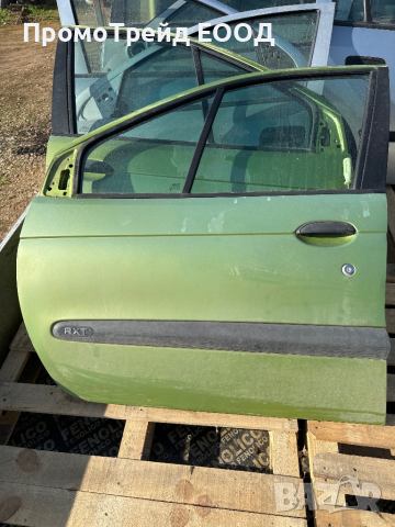 Предна лява зелена врата Рено Сценик 1 Renault Scenic I