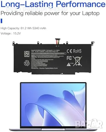 Нова лаптоп Батерия B41N1526 за ASUS ROG Strix GL502 FX502 15.2V 5340mAh 81.2Whб
