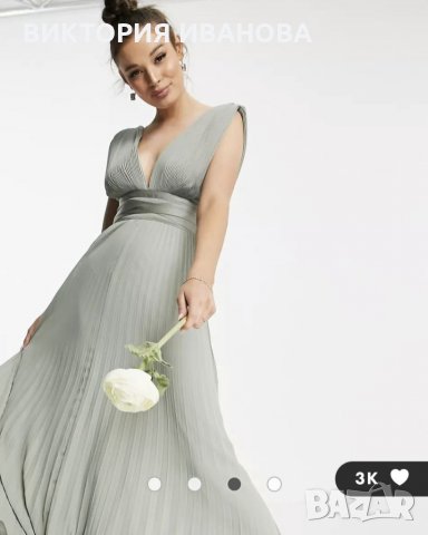 Нова елегантна рокля от шифон Asos Design, снимка 4 - Рокли - 39407396