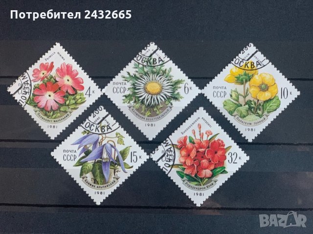 330б. СССР 1981 = “ Флора. Цветя от Карпатите”