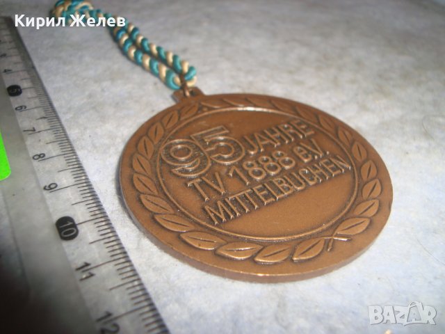 Стар НЕМСКИ МЕДЕН Градски ЮБИЛЕЕН МЕДАЛ Провинция ХЕСЕН Гр. Ханау РОДНОТО МЯСТО на БРАТЯ ГРИМ 30662, снимка 4 - Антикварни и старинни предмети - 37919810