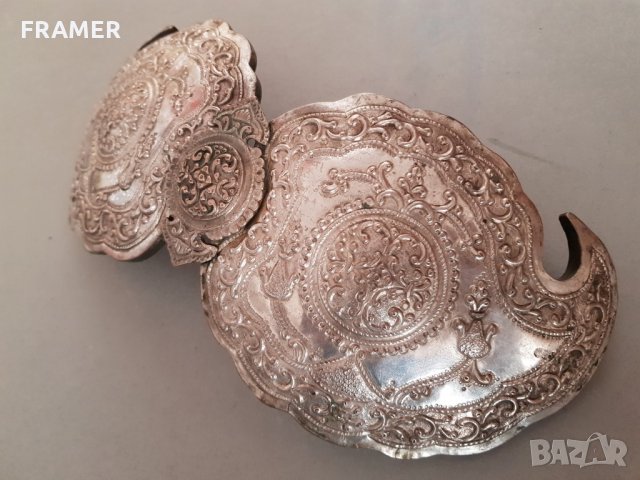 Възрожденска Македонска Пирин 1878 СРЕБЪРНА пафта пафти, снимка 8 - Антикварни и старинни предмети - 30153554