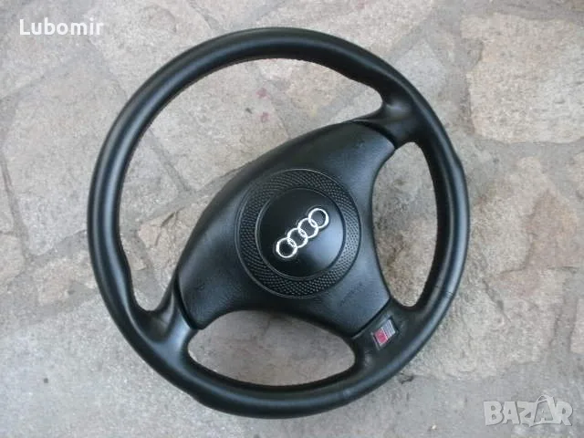  Волан трилъчев, кожен - оригинален Audi A4,A6,A8,TT - S Line !, снимка 2 - Части - 50015582