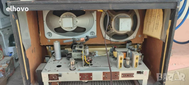 Старо лампово радио Siemens-Schatulle H42, снимка 7 - Антикварни и старинни предмети - 50721430