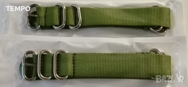 КАИШКА ZULU ЗЕЛЕНА- 20мм + ПОДАРЪК, снимка 7 - Каишки за часовници - 44479474