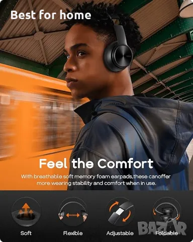 Безжични Bluetooth слушалки DOQAUS, снимка 5 - Bluetooth слушалки - 49398416