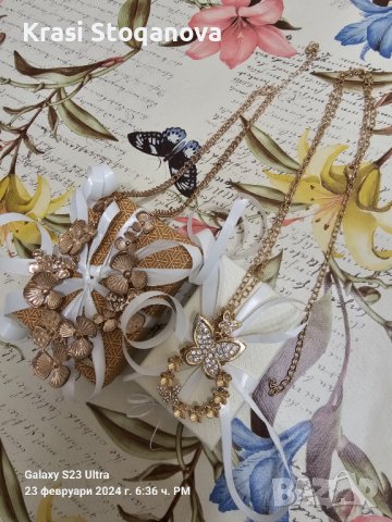 Дамски Бижута в Златист Цвят - Неръждаема Стомана , снимка 8 - Колиета, медальони, синджири - 44436802