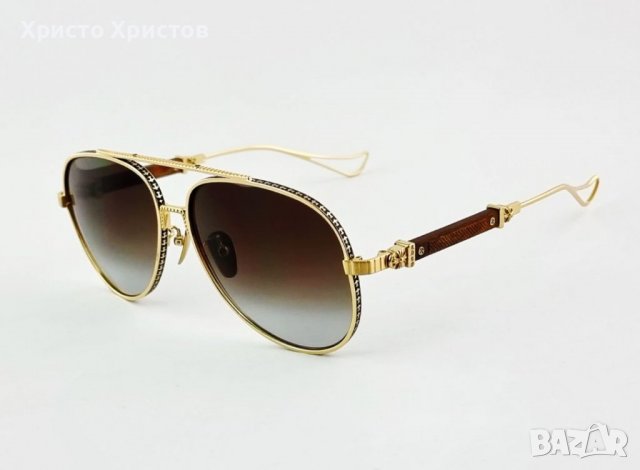 Мъжки луксозни слънчеви очила Chrome Hearts FCM GL, снимка 1 - Слънчеви и диоптрични очила - 37242196