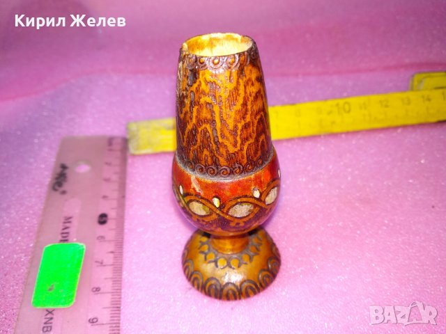 МНОГО КРАСИВА СТАРА ДЪРВЕНА ПИРОГРАФИРАНА МИНИАТЮРА За ЕТНО ИНТЕРИОР КОЛЕКЦИЯ 42847, снимка 7 - Колекции - 44155810