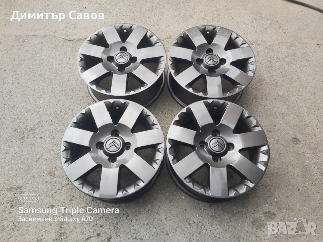 4 броя алуминиеви джанти за Citroen C3,C4,Berlingo 15, снимка 2 - Гуми и джанти - 51943237