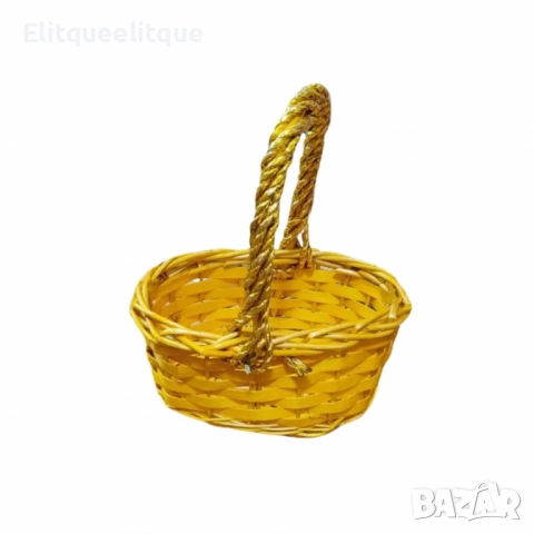 Декоративна плетена кошница за Великден, снимка 2 - Други - 52218233