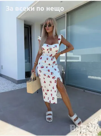 Дамска Лятна Рокля С Цепка - Налични Различни Цветове Код A497, снимка 3 - Рокли - 50104169