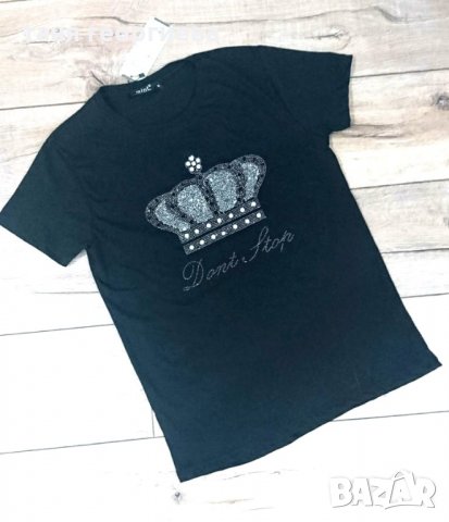 Дамска тениска с корона, снимка 5 - Тениски - 32157793