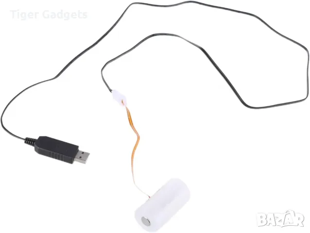 USB към 6V LR14/C Battery Eliminator – захранващ адаптер с 3 батерии и кабел, снимка 7 - Кабели и адаптери - 56068644