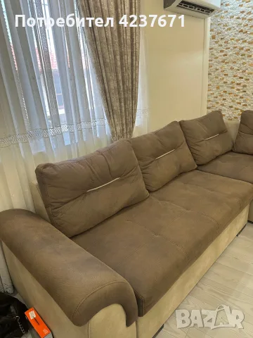 Продавам голям холов диван къто нов, снимка 4 - Дивани и мека мебел - 55874653