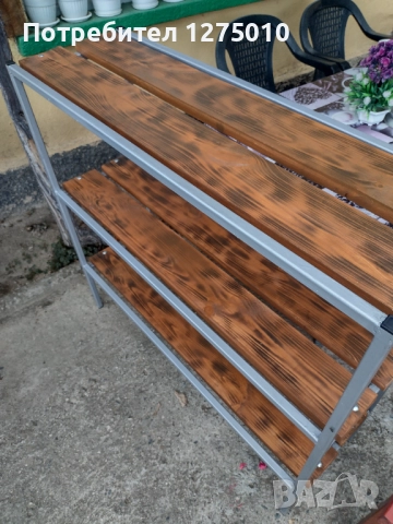 Градинска дървена маса , снимка 4 - Градински мебели, декорация  - 51083270