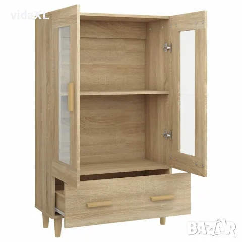 vidaXL Висок шкаф, сонома дъб, 70x31x115 см, инженерно дърво, снимка 6 - Бюфети - 56148110