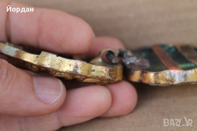 Сребърни пафти с живачна позлата, снимка 12 - Антикварни и старинни предмети - 44479918