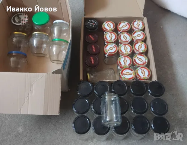 Изгодно: Буркани + винтови капачки комплект 200 мл, 300 мл, 360 мл; 40 броя само за 5 € 