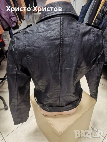 Дамско кожено яке ✔️ Размер BG 38 (S), снимка 5 - Якета - 53323211