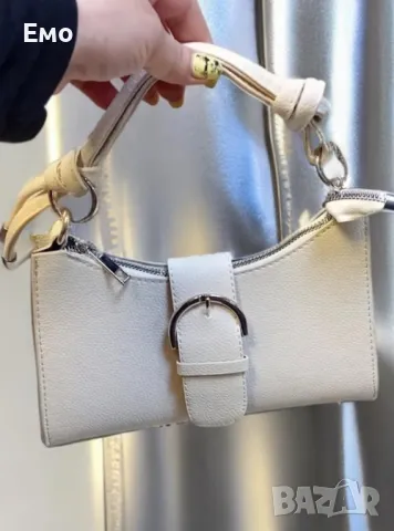 Малка дамска кожена чанта с цип, голямо разнообразие от цветове, снимка 3 - Чанти - 48429219