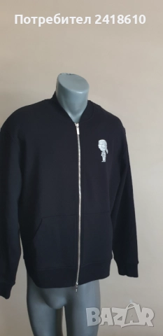 Karl Lagerfeld Full Zip Cotton Mens Size L НОВО! ОРИГИНАЛ! Мъжко   Горнище!, снимка 5 - Спортни дрехи, екипи - 51594374