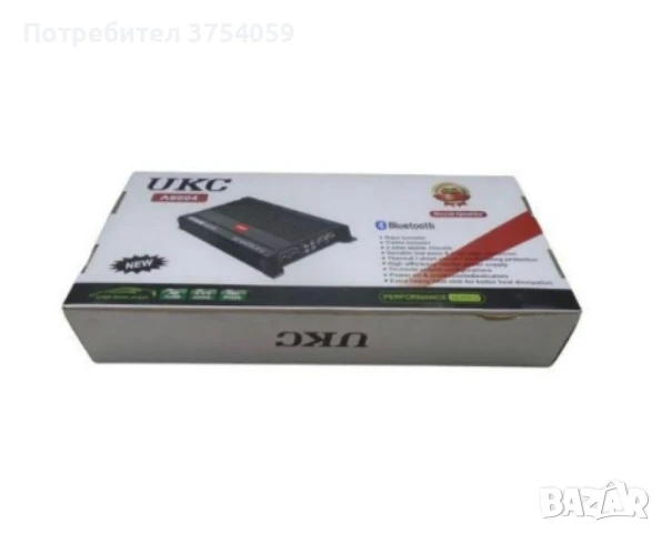 UKC Усилвател за кола С BLUETOOTH кросоувър 4 канален 60 вата RMS