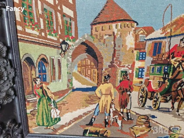 Страхотен голям гоблен 120/65, снимка 9 - Гоблени - 47441962