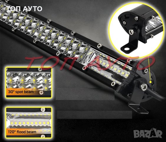 Лед Бар Супер Тънък 50см 80см 100см Кола Джип SUV ATV 4х4 Камион 10-30V, снимка 7 - Аксесоари и консумативи - 31560778