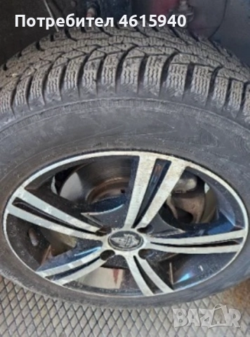 4бр. алуминиеви джанти 4х100мм+4бр зимни гуми NOKIAN WR D4 185/65/15, снимка 2 - Гуми и джанти - 52438905
