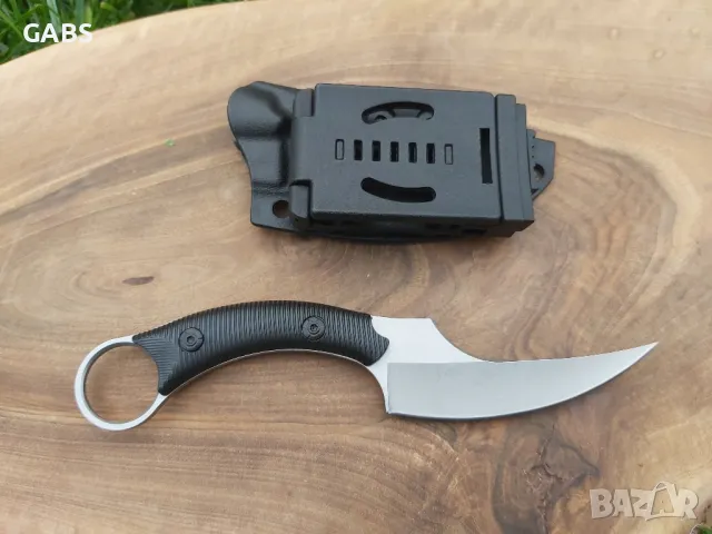 Нож за оцеляване на открито EDC,фултанг D2 с кания Kydex, снимка 2 - Ножове - 50016412