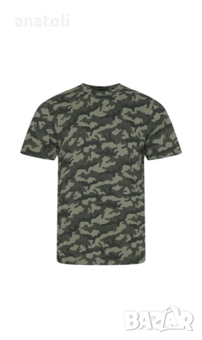 Унисекс тениска,XL Camo памук мскировачна зелен от Германия , снимка 2 - Тениски - 54354275