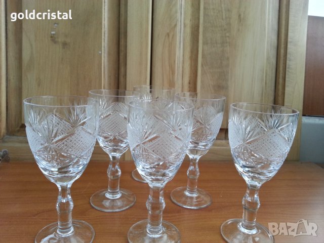 Кристални чаши , снимка 2 - Антикварни и старинни предмети - 37412466