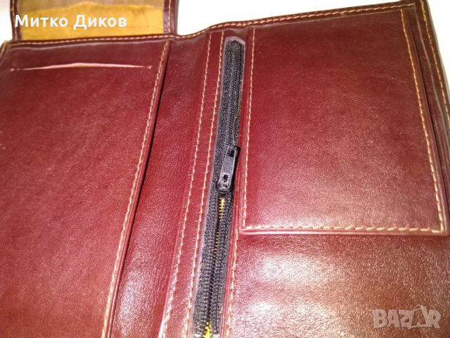 Портмоне естествена кожа АЗА 147х105 мм, снимка 8 - Портфейли, портмонета - 29848250