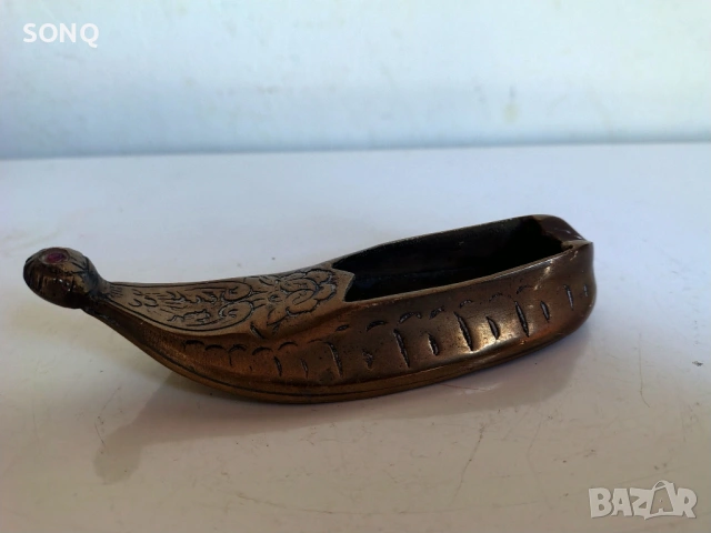 Стар Бронзов Пепелник-Обувка