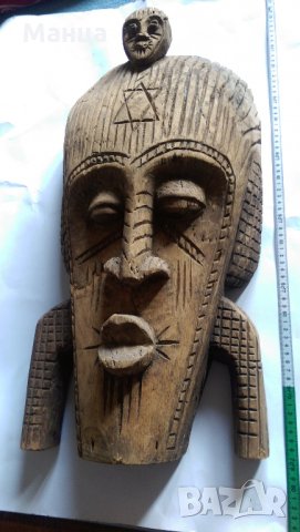 Африканска маска Сенуфо, снимка 3 - Антикварни и старинни предмети - 30749509