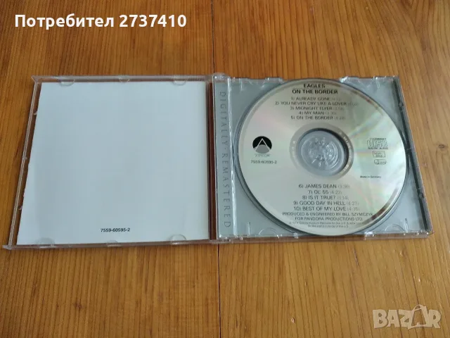 EAGLES - ON THE BORDER 6.50 оригинален диск ремастер  , снимка 2 - CD дискове - 55779188
