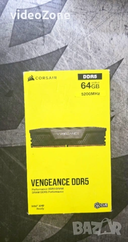 Продавам RAM памет Corsair Vengeance DDR5 64GB (2x32GB) 5200MHz – Отлично състояние